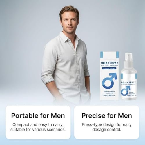 Delay For Men Care Desensibilizante Spray 60ml | Men's Personal Care Spray | Quick-Drying External Use Formula | Discreet Travel-Friendly Grooming Spray - Image 4