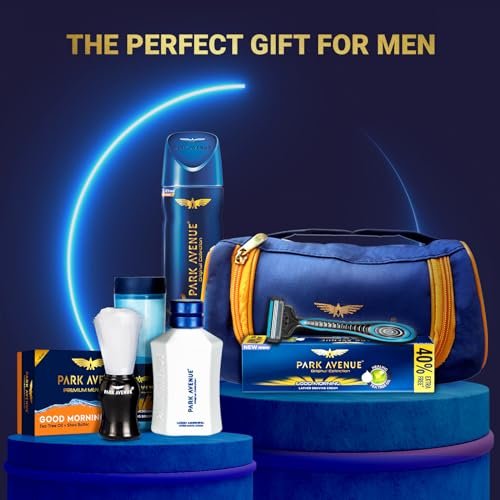 Park Avenue Good Morning Grooming Collection 7 in-1 Combo Grooming Kit for Men | Gift Set for Men | Father’s Day Gift for Dad | Shaving Kit for Men | Shaving Foam | After Shave | Gift Hamper for Men, Husband, Boyfriend | Free Travel Pouch Inside - Image 3