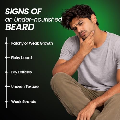 Sheopals Beard Growth 60 Capsules – Ayurvedic Blend with Amla Bhringraj, Methi, Kalonji & Harad – Supports Stronger, Fuller & Thicker Beard Growth | Solves Uneven & Patchy Beard - Image 3