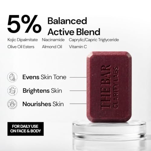 ClarityLabs Kojic & Niacinamide Brightening Soap | Pack of 4 | For Tan Removal, Pigmentation, Dark Spots, Sun Damage | Detan Soap for men and women with Vitamin C | Brightens Underarms | Paraben Free | All Skin Types | Glowing Brighter Skin | 4 Soaps Pack - Image 3