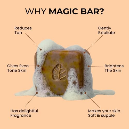 Ghar Soaps Sandalwood & Saffron Magic Soaps For Bath (100 Gms Pack Of 4) | Paraben Free | Chandan & Kesar Bath Soap | Handmade Soaps For Glowing | Skin Brightening Soap For Men & Women - Image 4