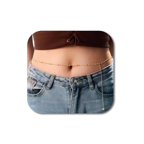 VAMA Adjustable Golden Beads Chain Waist Hip Belly Chains Kamarband Body Kamar karddhani Kamar bandh Saree Vaddanam for Girls & Women