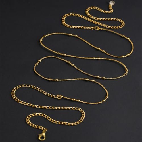VAMA Adjustable Golden Beads Chain Waist Hip Belly Chains Kamarband Body Kamar karddhani Kamar bandh Saree Vaddanam for Girls & Women - Image 4