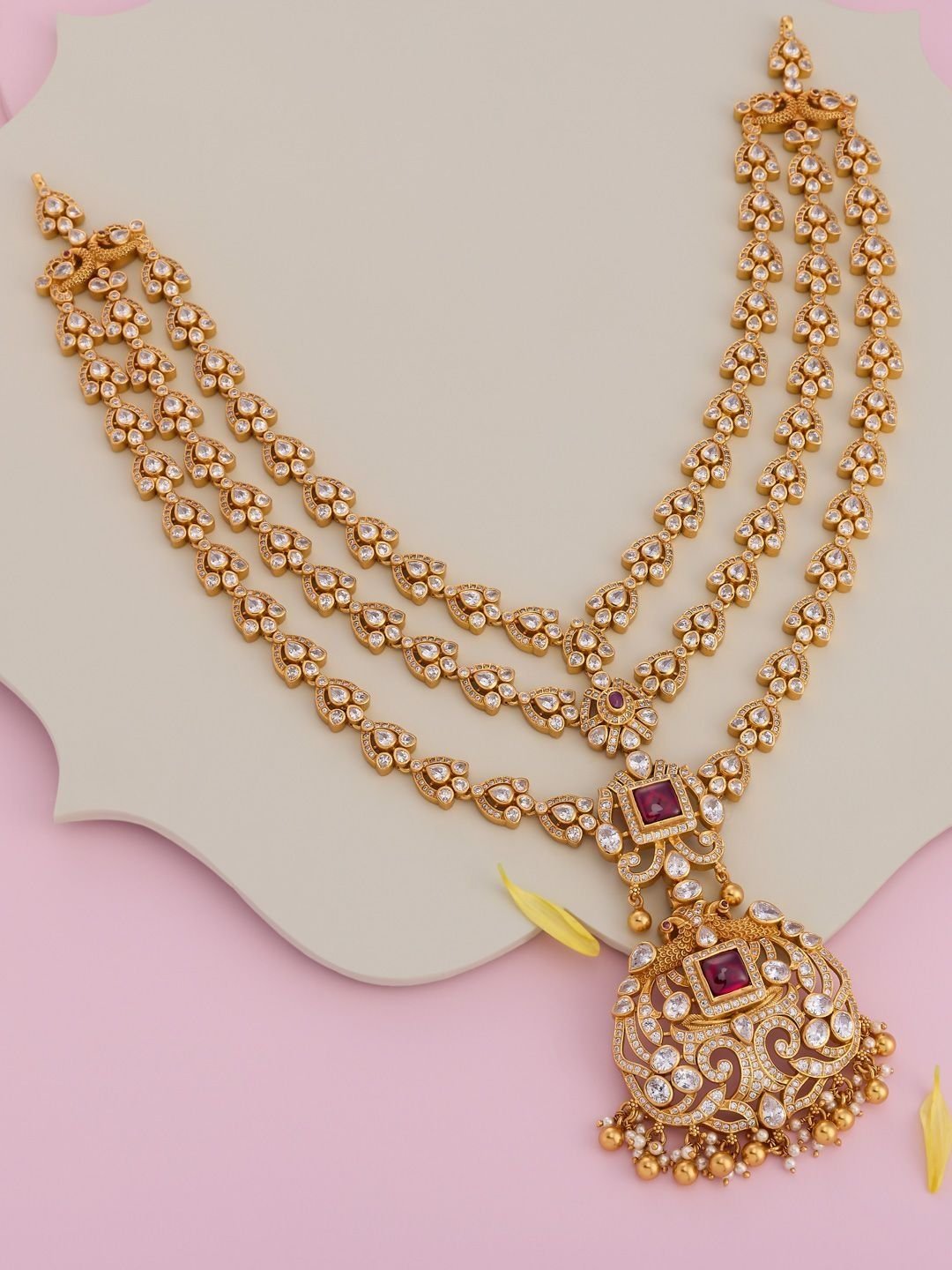 Kushal's Fashion Jewellery Kushal's Fashion Jewellery Silver Gold-Plated Necklace - Image 2