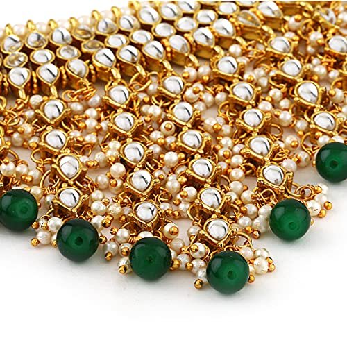 Shining Diva Fashion Latest Stylish Choker Traditional Pearl Kundan Necklace Jewellery Set for Women - Image 4