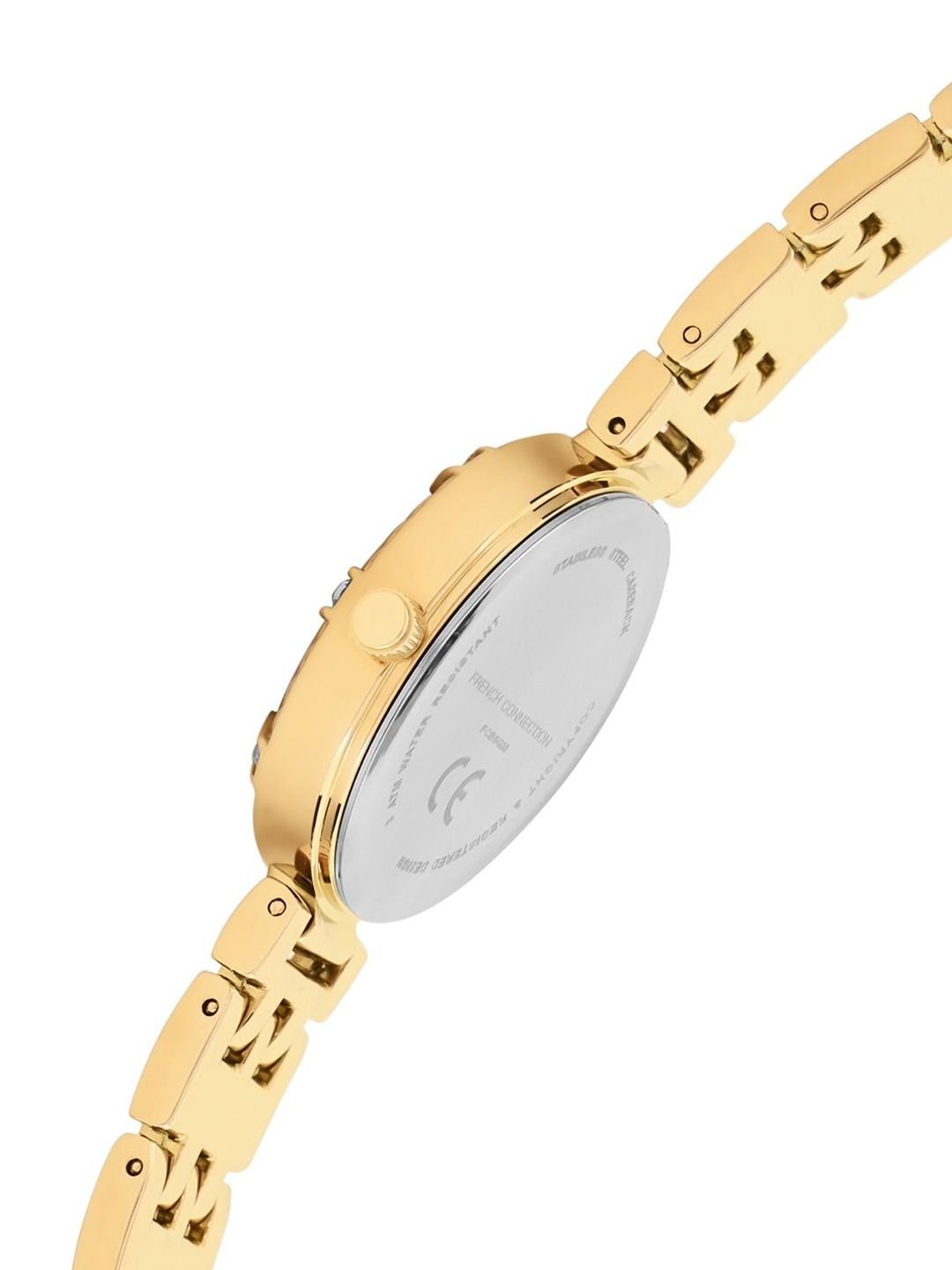 French Connection Women Embellished Dial Textured Straps Analogue Watch Gift Set FCB5GM - Image 3