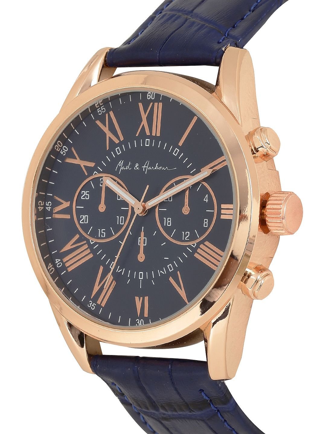 Mast & Harbour Unisex Navy Blue Analogue Watch MFB-PN-LW3240A - Image 3