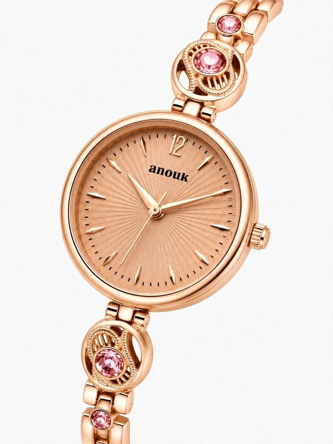 Anouk Women Dial & Stainless Steel Bracelet Style Straps Analogue Watch AN113-RSCASE-RGDIAL - Image 3