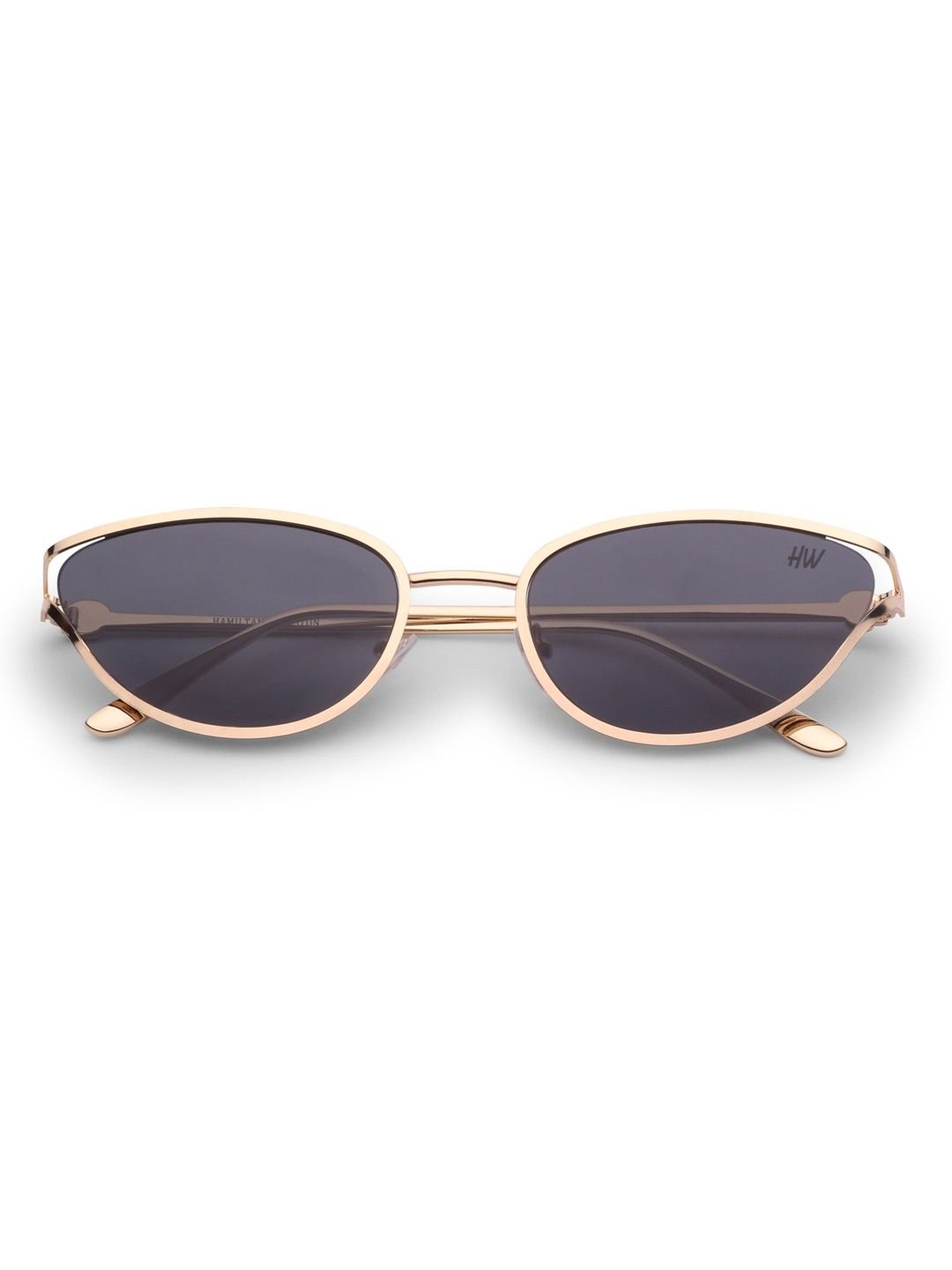HAMILTANO WINSTON Women Black Cateye Sunglasses - Image 4