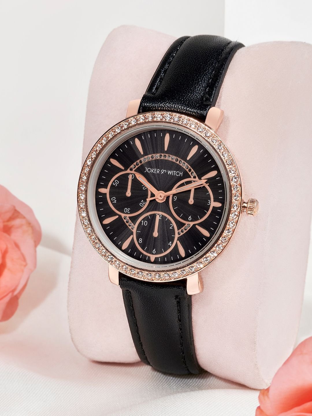 JOKER & WITCH Women Embellished Dial Analogue Watch & Bracelet Gift Set - Image 2
