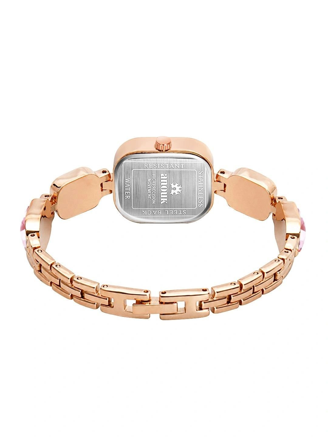 Anouk Women Brass Embellished Dial & Bracelet Style Straps Analogue Watch ANW-060-PK - Image 4