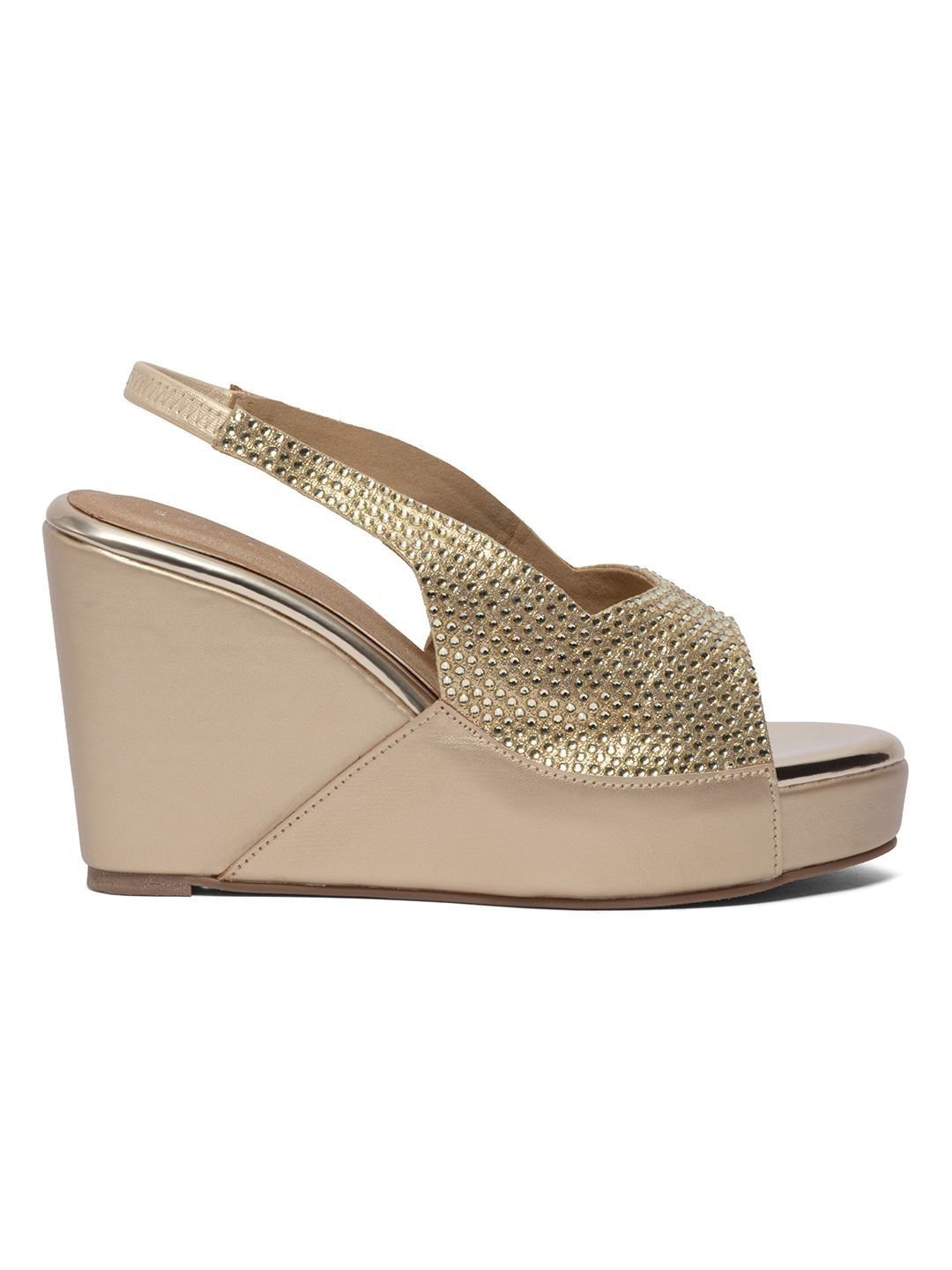 ERIDANI Embellished Party Wedge Sandals - Image 3