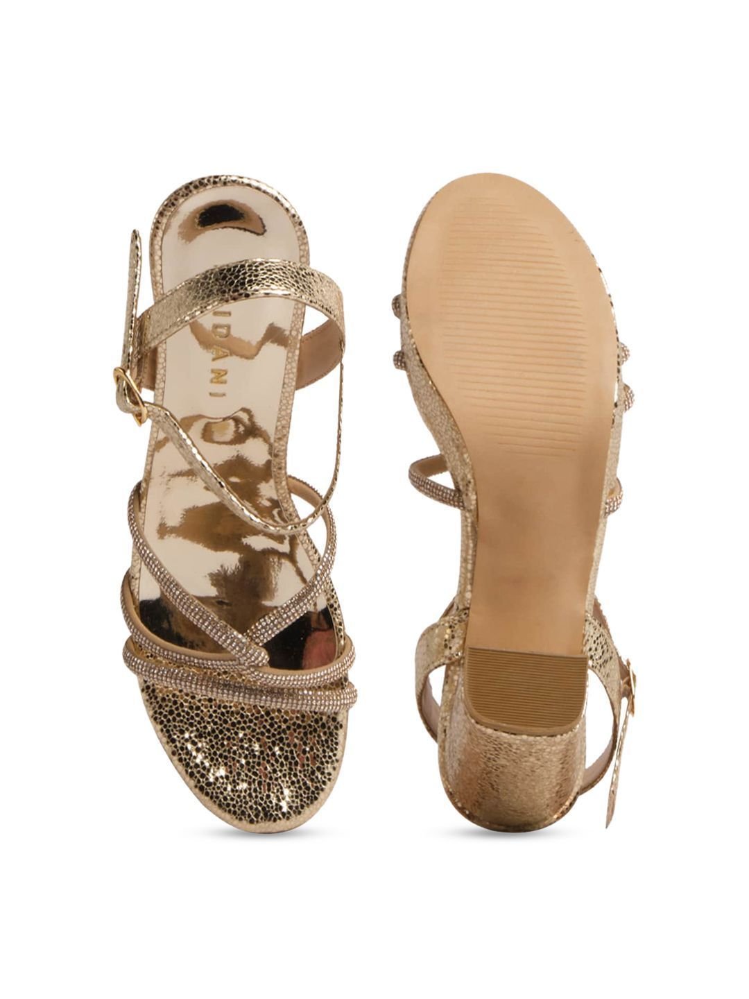Embellished Open Toe Block Heels - Image 3