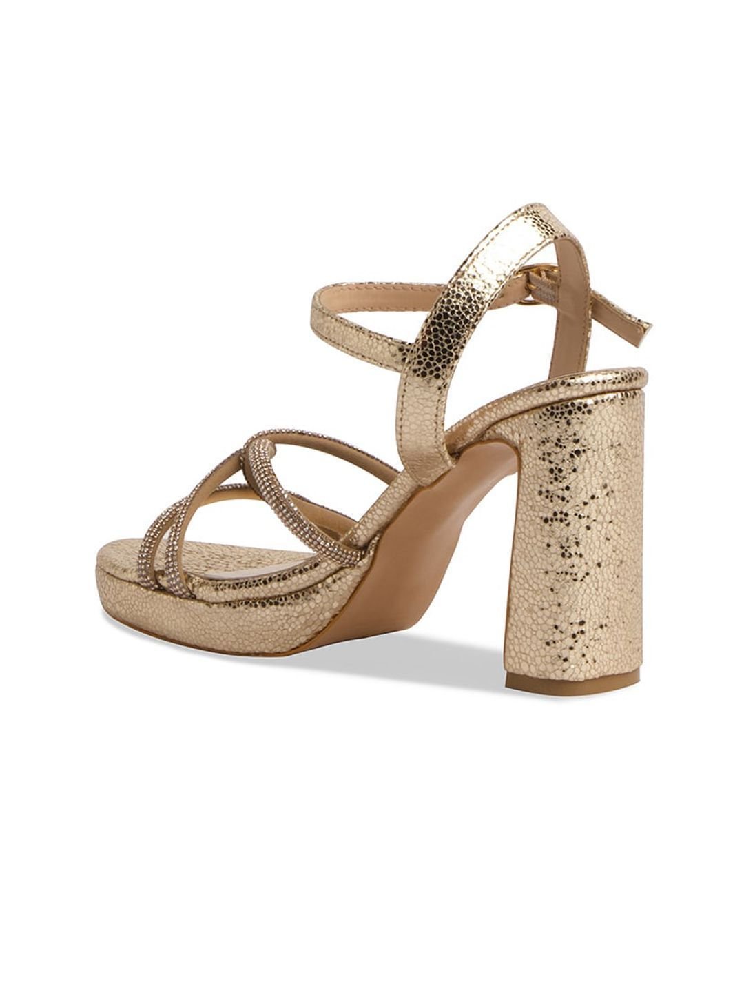 Embellished Open Toe Block Heels - Image 4