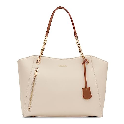 Miraggio Dakota Solid Structured Tote Bag for Women | For Office Use, Work | Fits Upto 16" Laptop | Stylish Handbag For Women