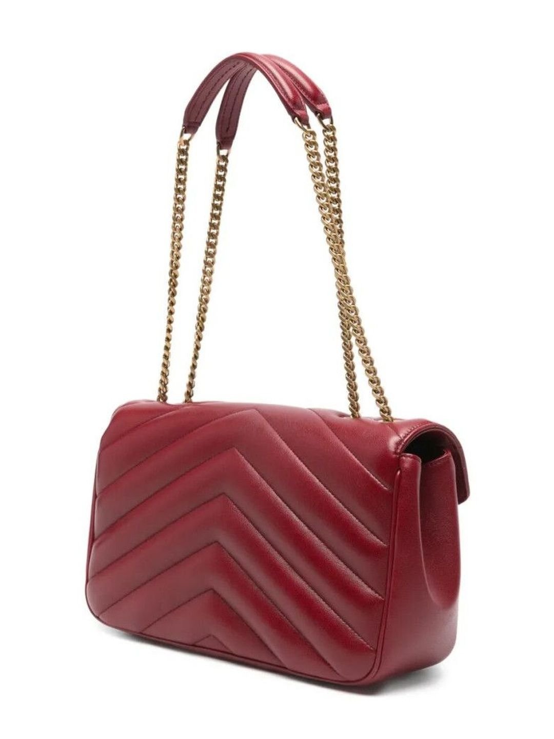 Saint Laurent Red Loulou Medium Shoulder Bag - Image 3