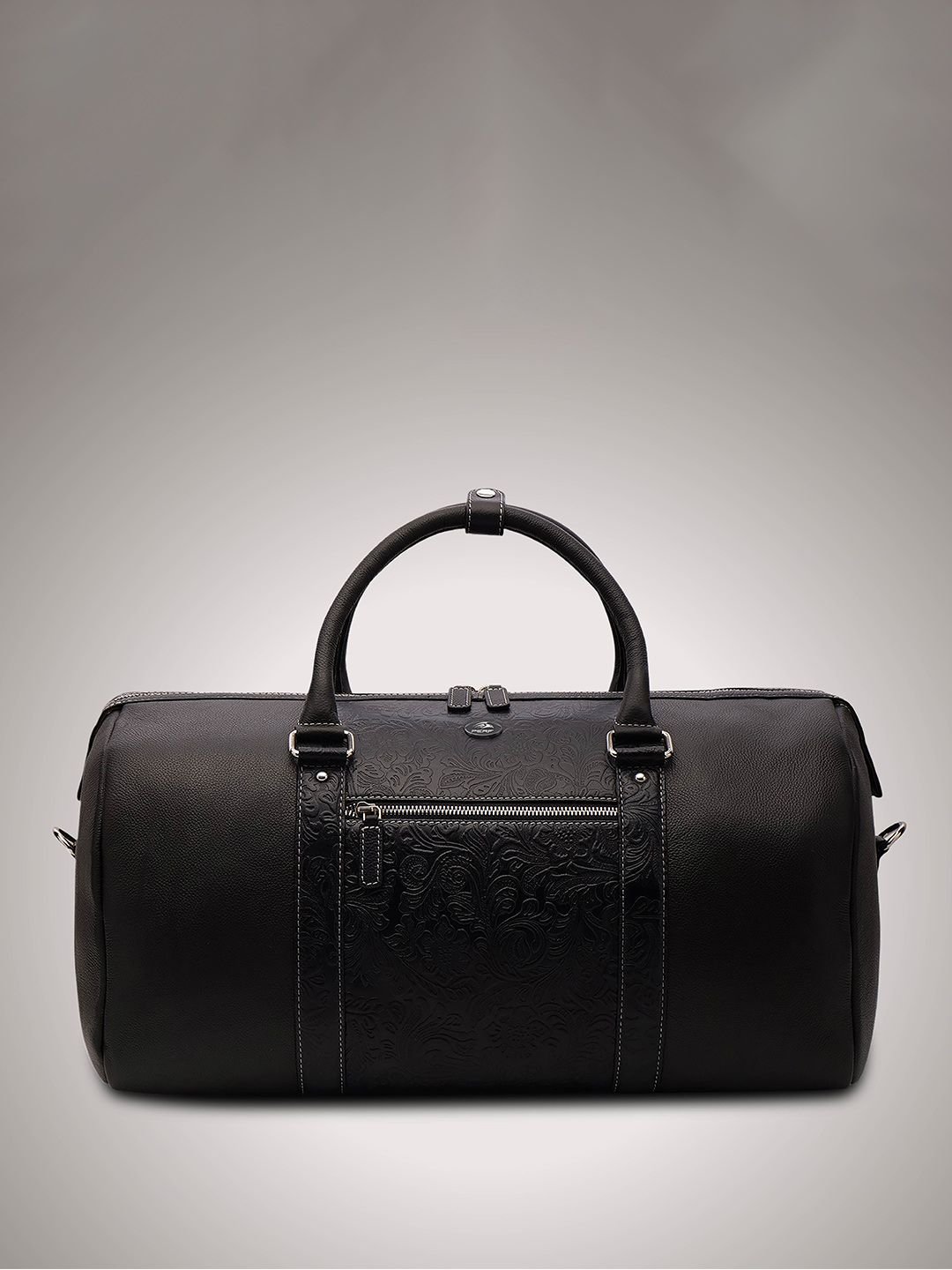 PERF Unisex Travel, Gym & Weekend Leather Duffel Bag With Two Short Handles