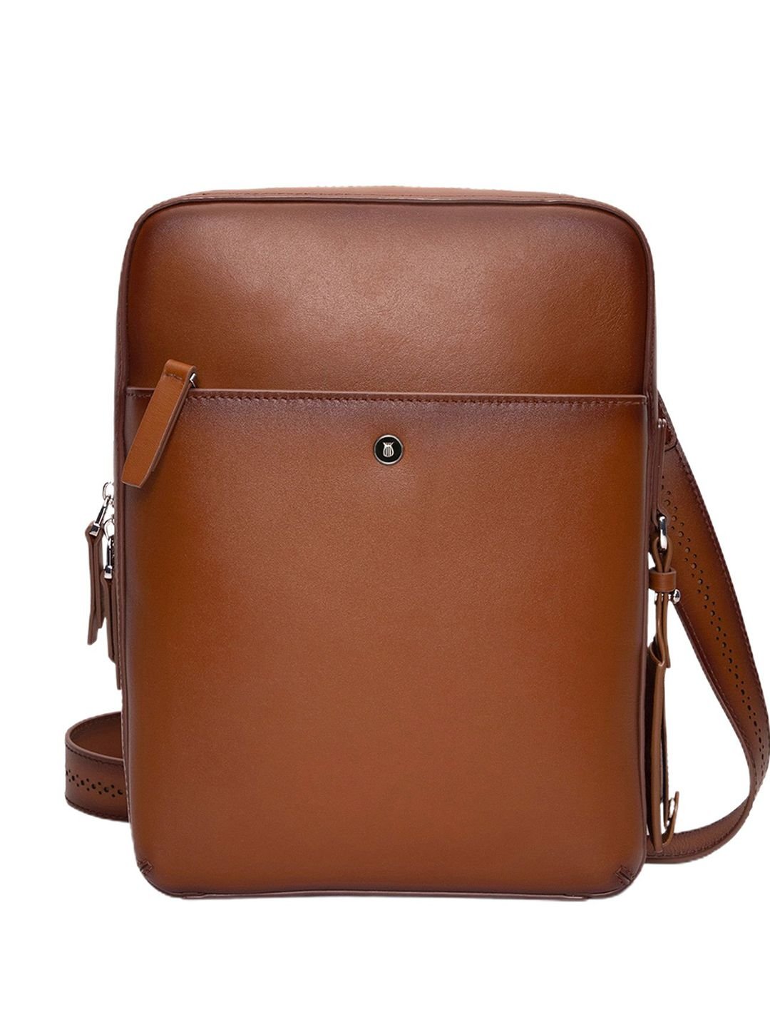 Lapis Bard Cognac Ducorium Kent Crossbody Travel Bag - Image 2