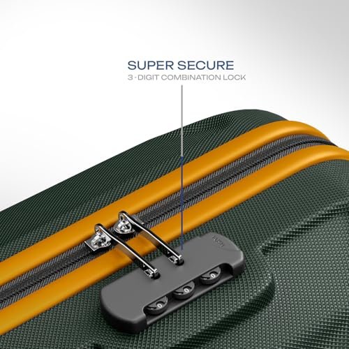 Safari Thorium Neo 8 Wheels Spinner Set of 3 Trolley Bags, Hard Case Polycarbonate, 360° Wheeling Carry on & Check-in Luggage for Men & Women, Suitcase for Travel, Trolley Bags for Travel, Dusk Green - Image 4