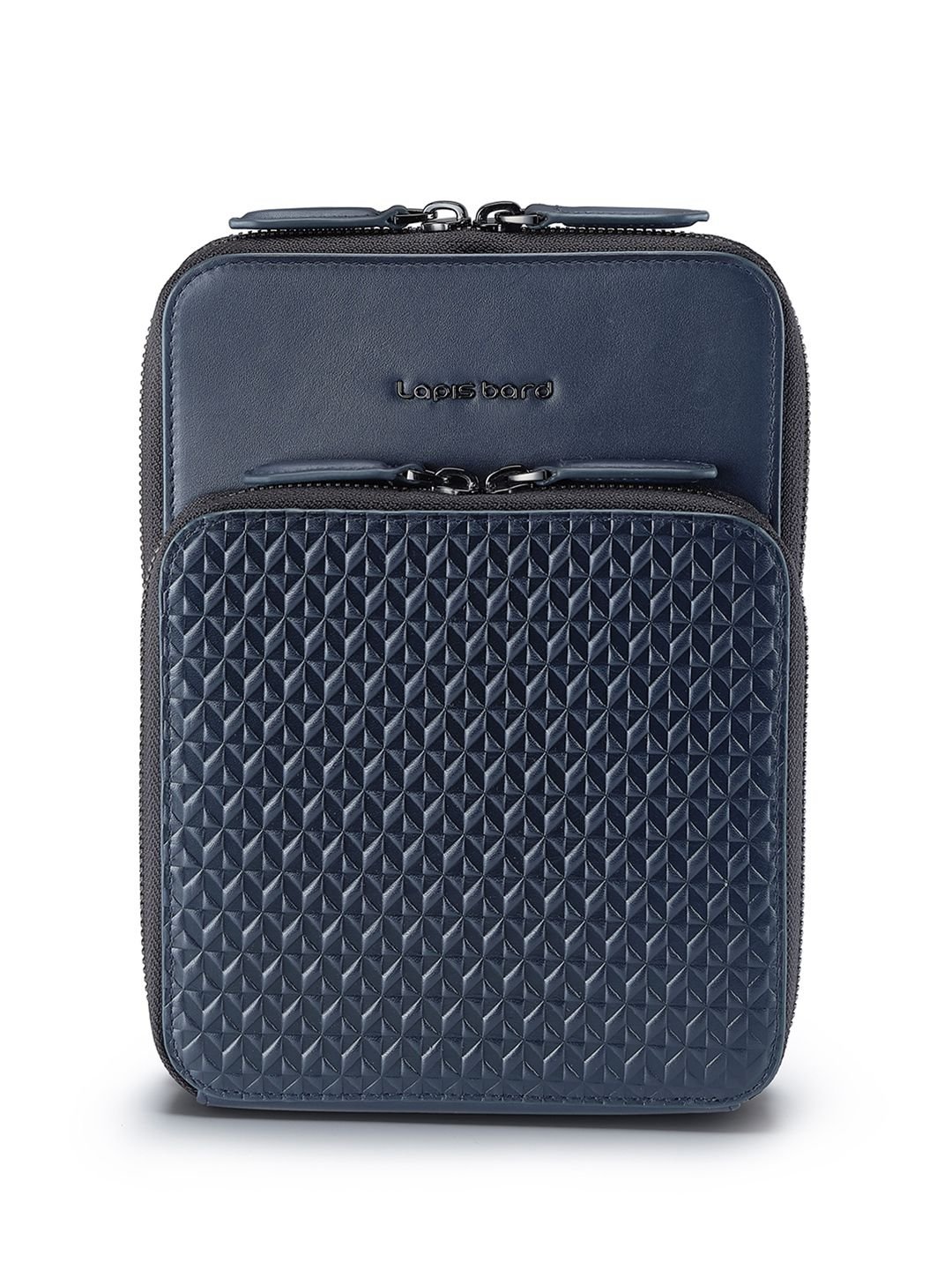 Lapis Bard Men Navy Enigma Crossbody Travel Bag - Image 2
