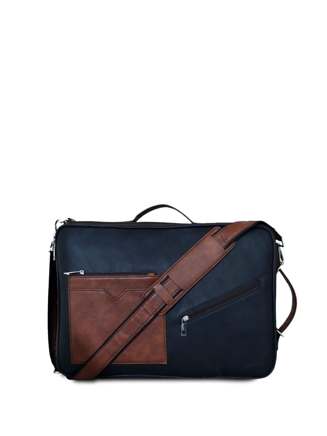 STRUTT Unisex Colourblocked Munich All in One Leather Travel Backpack - Image 2