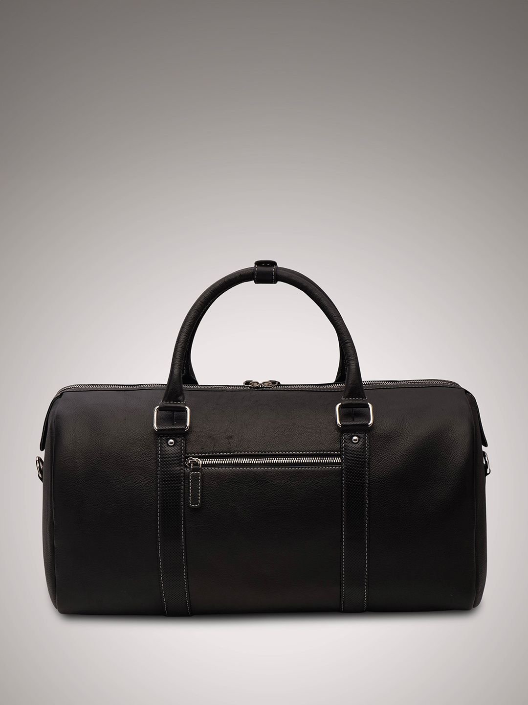 PERF Unisex Travel, Gym & Weekend Leather Duffel Bag With Two Short Handles - Image 3