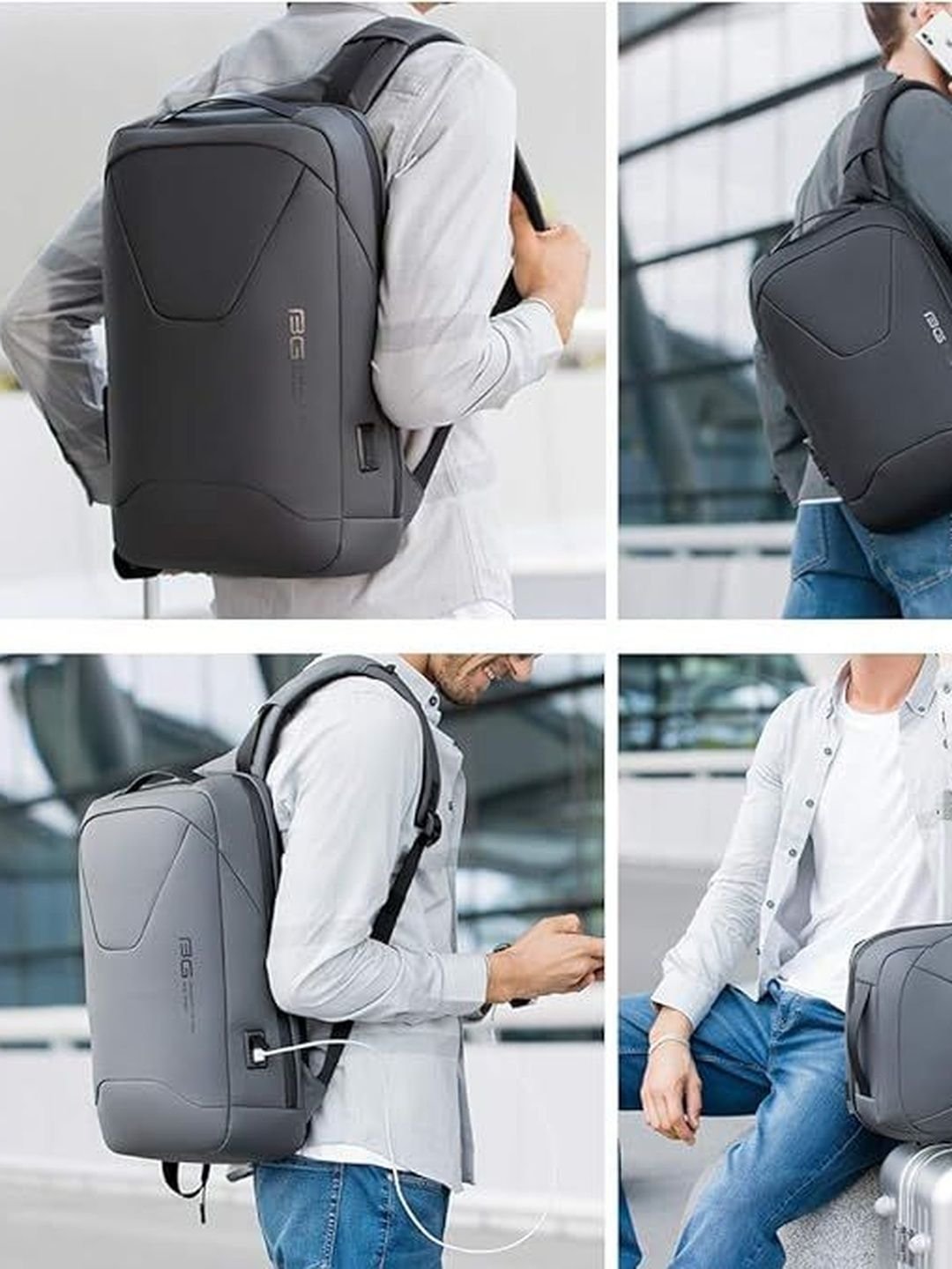BANGE Men FortiPack Slim 20L Water-Resistant Travel Office Bag Laptop Backpack - Image 4