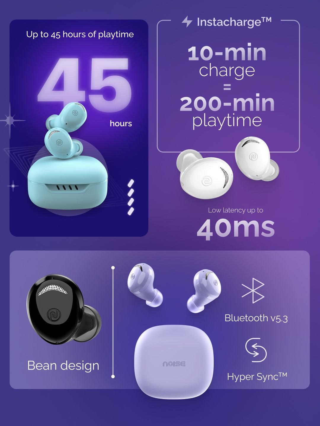 Noise Buds Trance in-Ear Truly Wireless Earbuds with 45Hrs of Playtime - Image 2