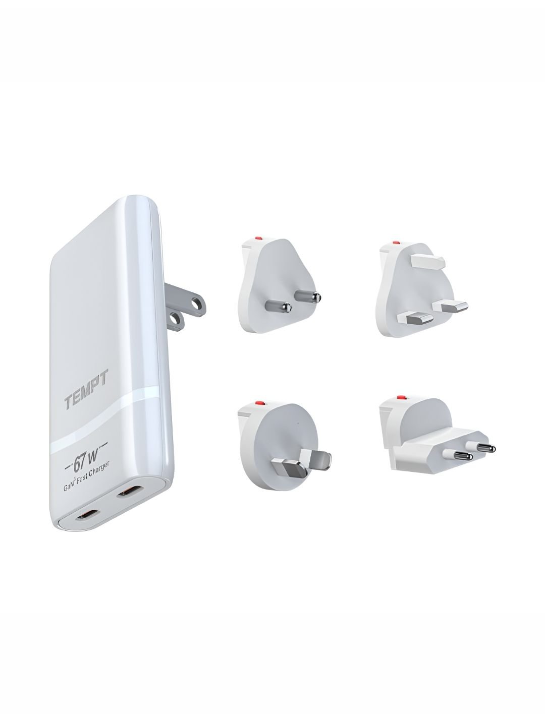 Tempt Globe Universal Charger Adapter 67W With Dual USB -C Ports