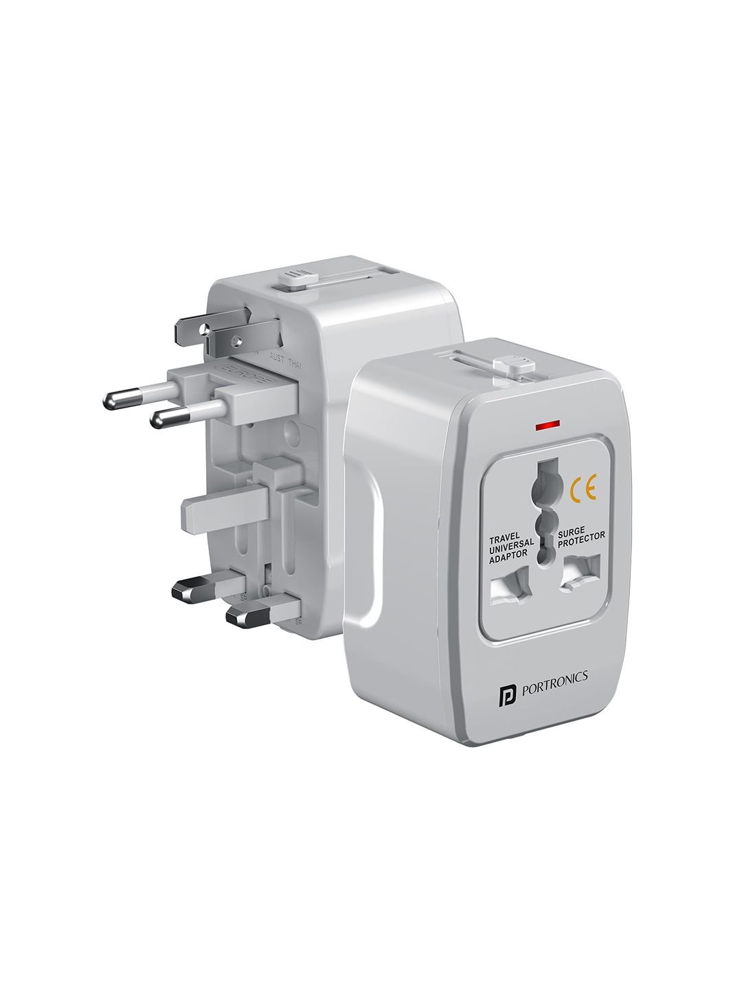 Portronics Juicemate 3 Universal Travel Adapter with 6A AC Socket Output Charger