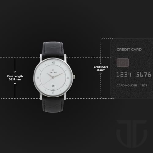 Titan Analog White Dial Unisex Watch-NM9162SL04 / NL9162SL04 - Image 4