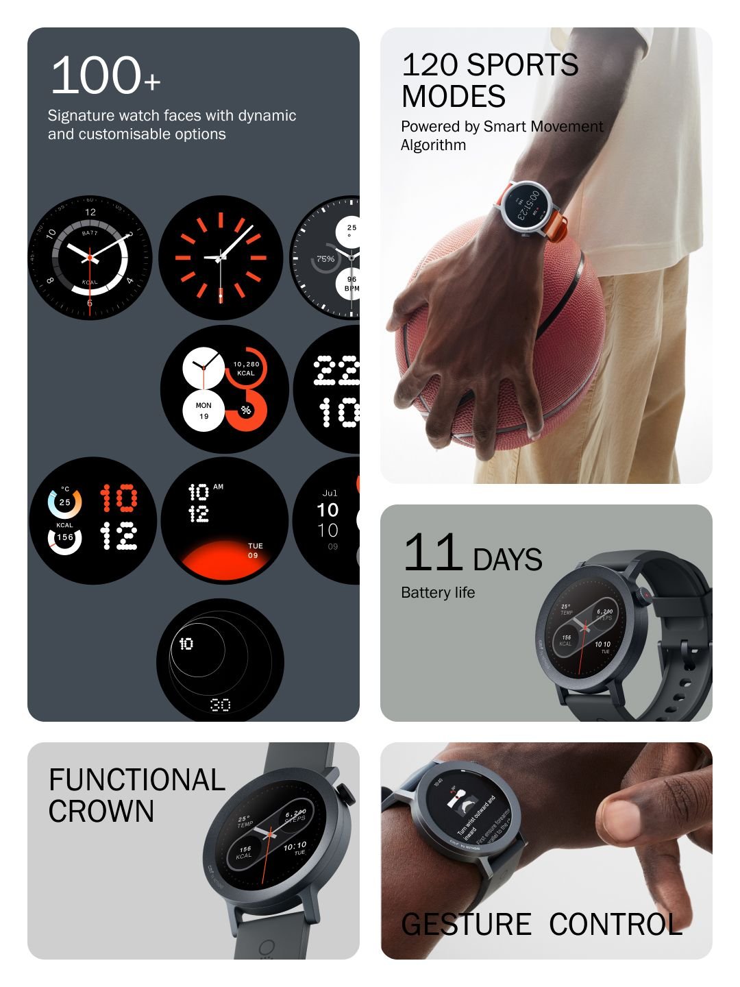 CMF by Nothing CMF by Nothing Watch Pro 2, 1.32" AMOLED, Auto-brightness, Gesture Control, 3D Guide, GPS - Image 4