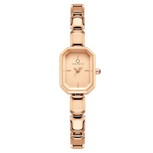 Carlington Diva Series Analog Women Wrist Watches with Stainless Steel Chain Strap | Premium Fashion Watches for Ladies | CT - 118