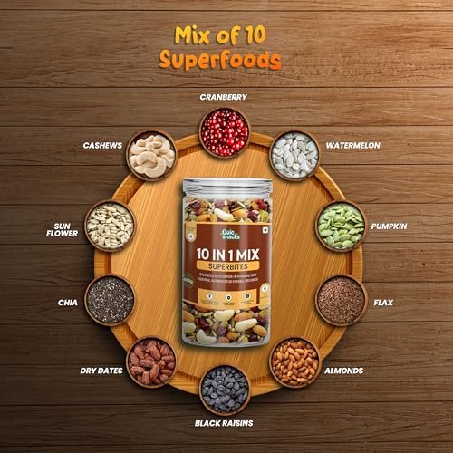 QuicSnacks 10 in 1 Mix Superbites Mix Seeds | Nuts and Seeds Mixes | Healthy Snack | Ready to Eat | Supports Heart Health, Boosts Energy, and Improves Overall Wellness (400gm) - Image 15