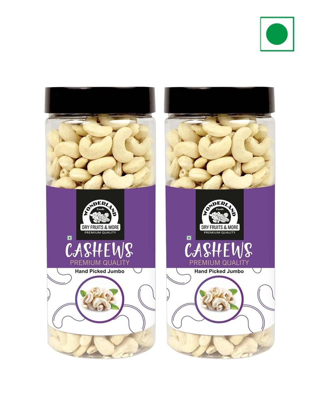 Wonderland Foods Premium Cashew W240 Grade 1Kg (500g X 2)