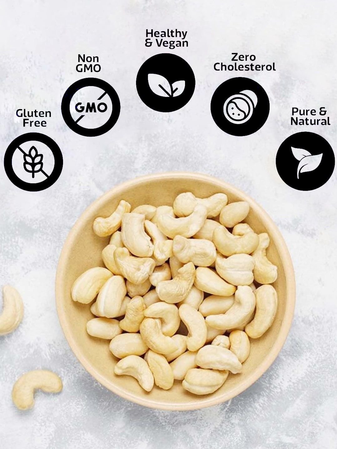 Wonderland Foods Premium Cashew W240 Grade 1Kg (500g X 2) - Image 5