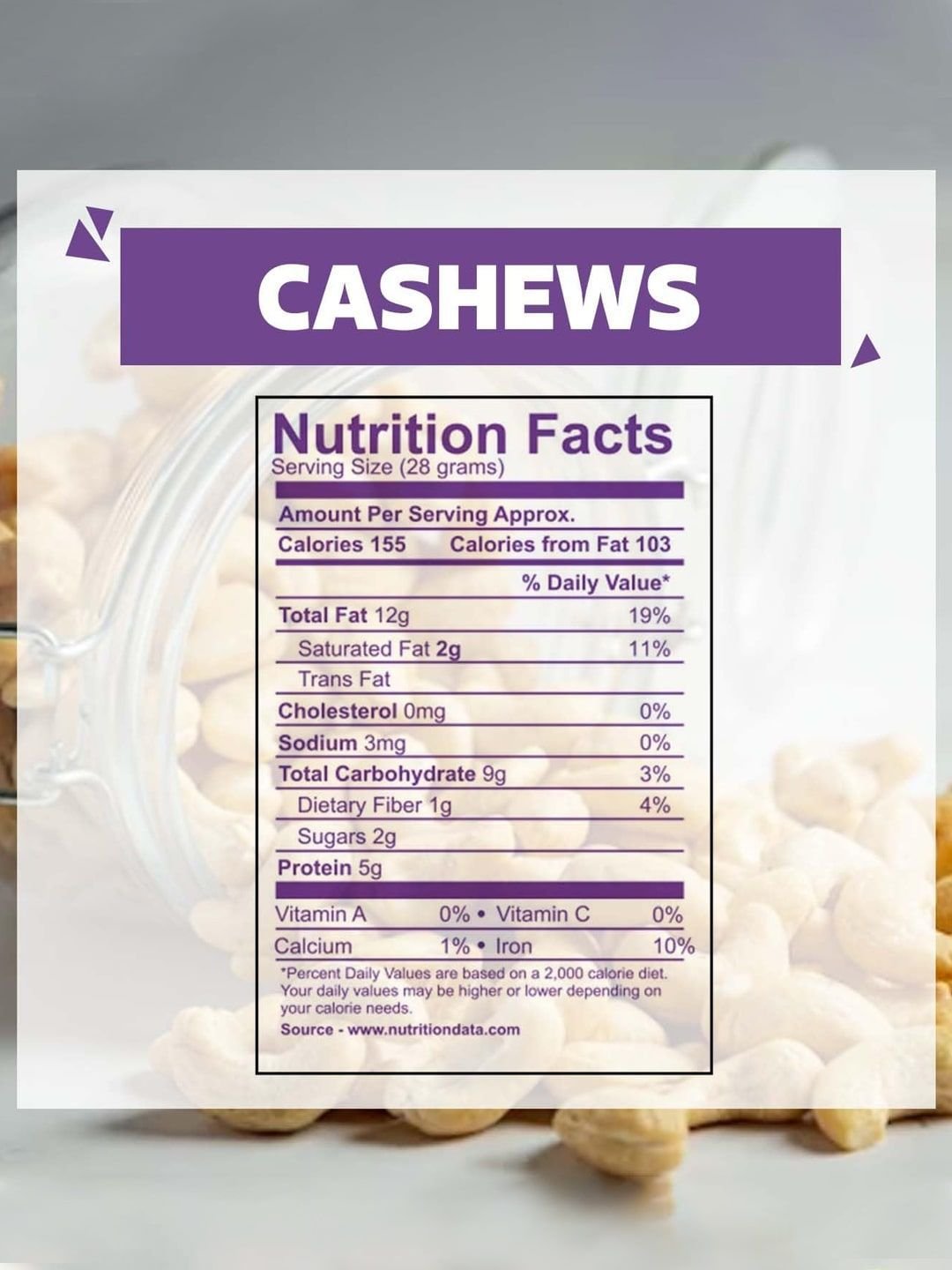 Wonderland Foods Premium Cashew W240 Grade 1Kg (500g X 2) - Image 7