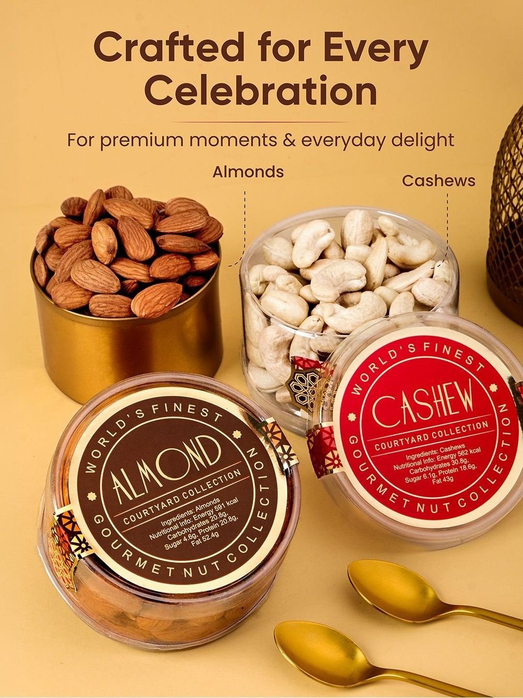 RawFruit Courtyard Collection Set Of 2 Bhaiya Bhabhi Rakhi With Dry Fruits Gift - Image 4