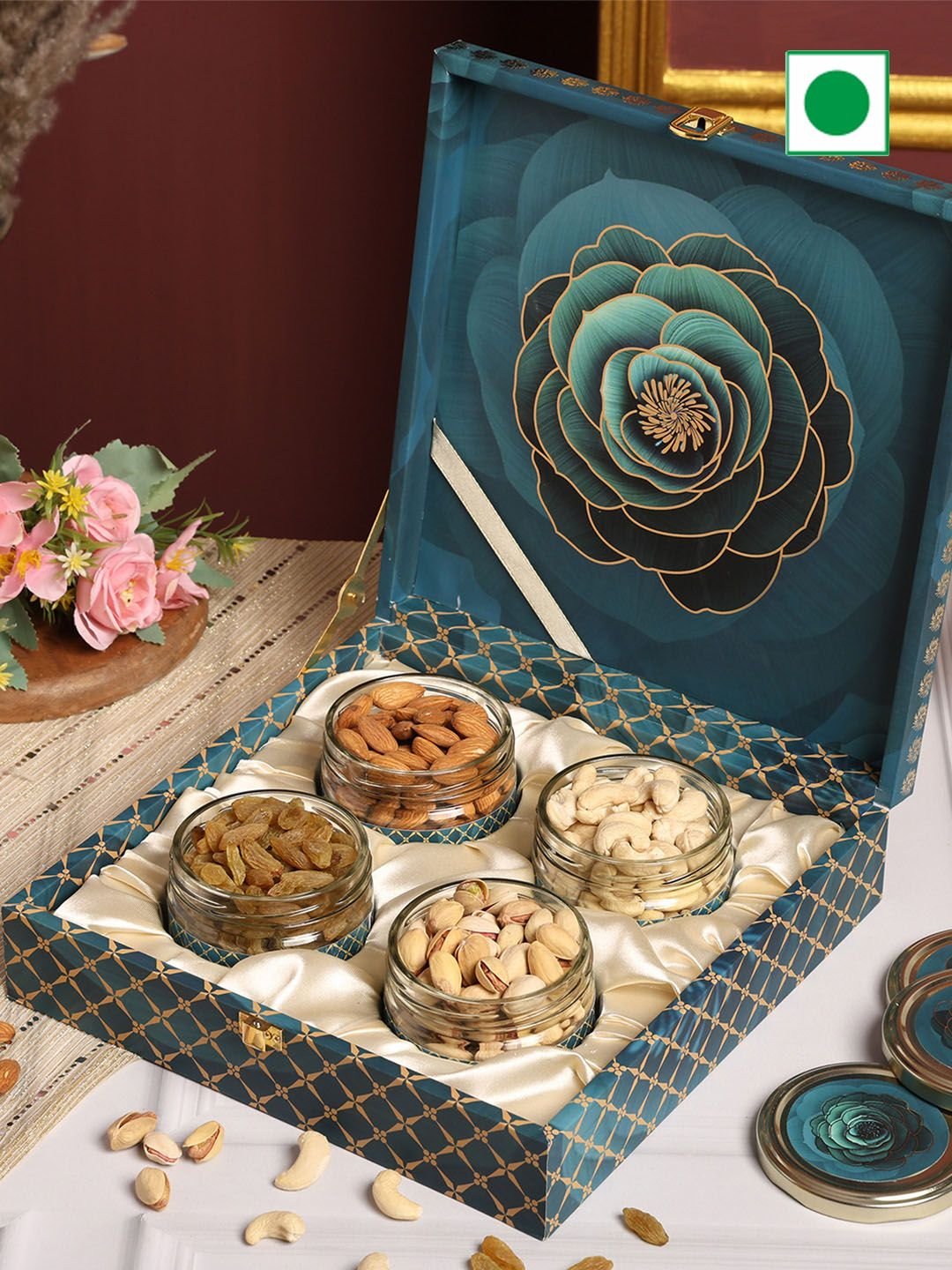 Riwaz Set Of 4 Dry Fruits Gift Pack-450gm