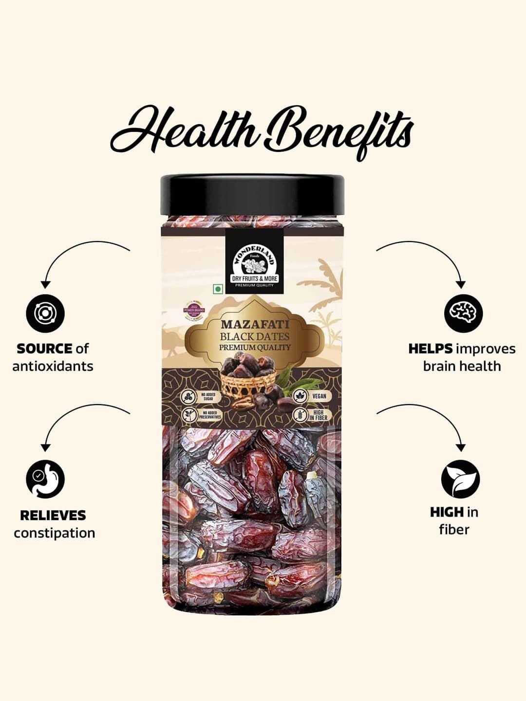 Wonderland Foods Premium Mazafati Dates 400g - Image 4