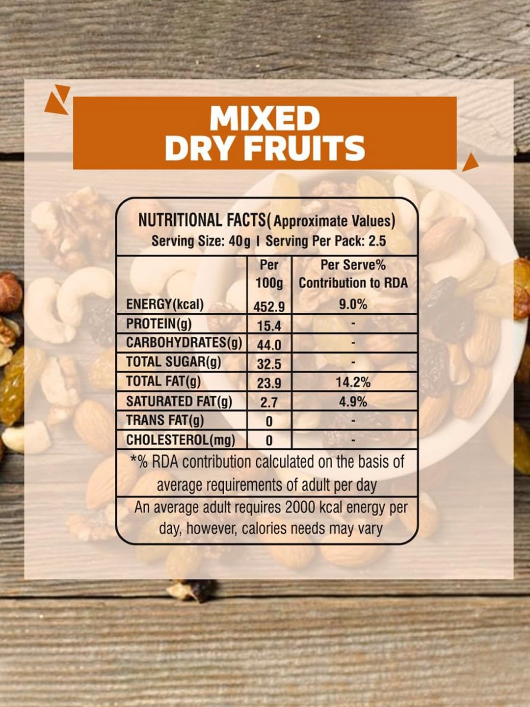 Wonderland Foods Pack Of 2 Mix Dry Fruits Panchmewa 500 g Each - Image 7