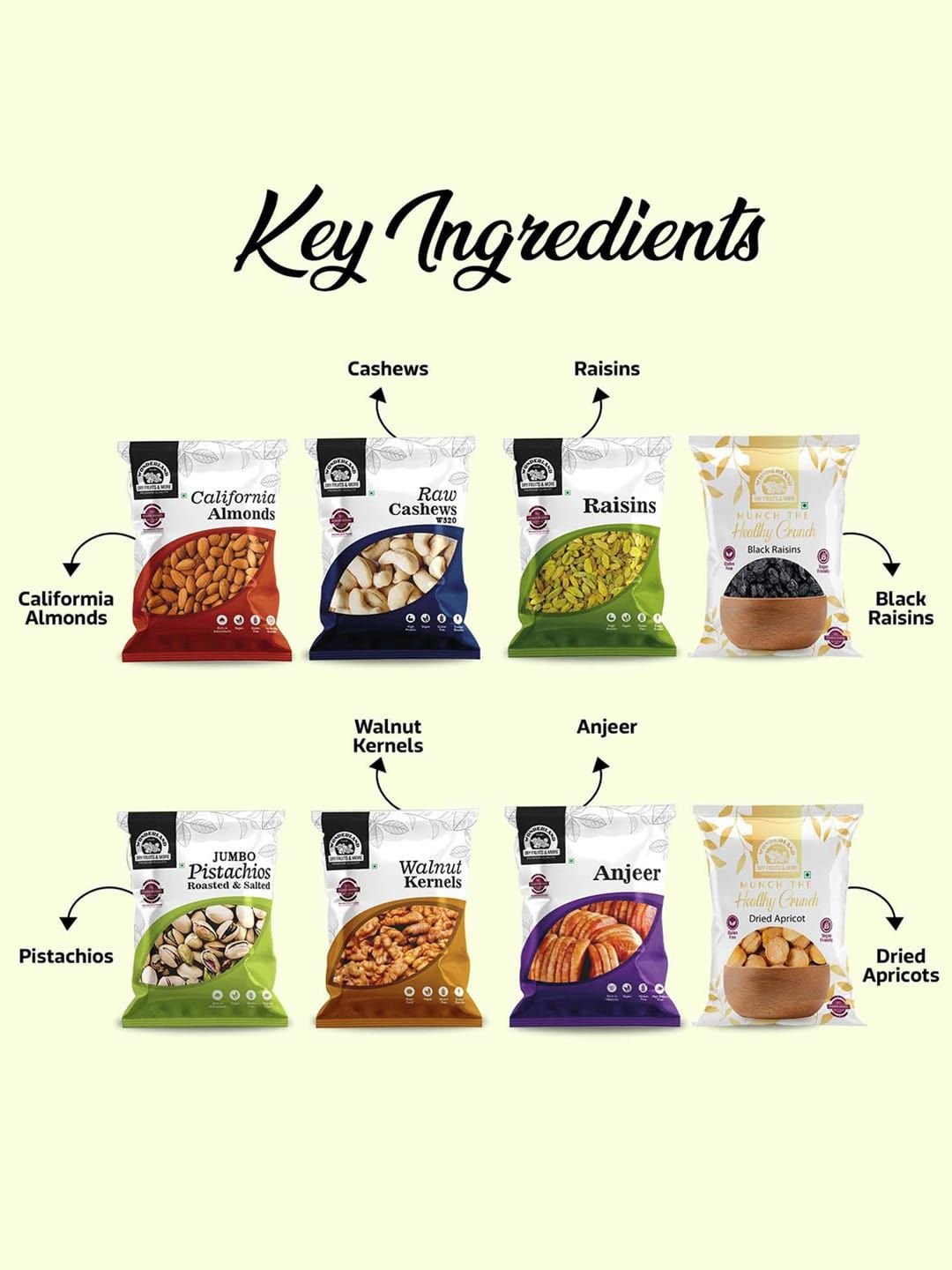 Wonderland Foods Set Of 8 Mixed Dry Fruits 800g - Image 3