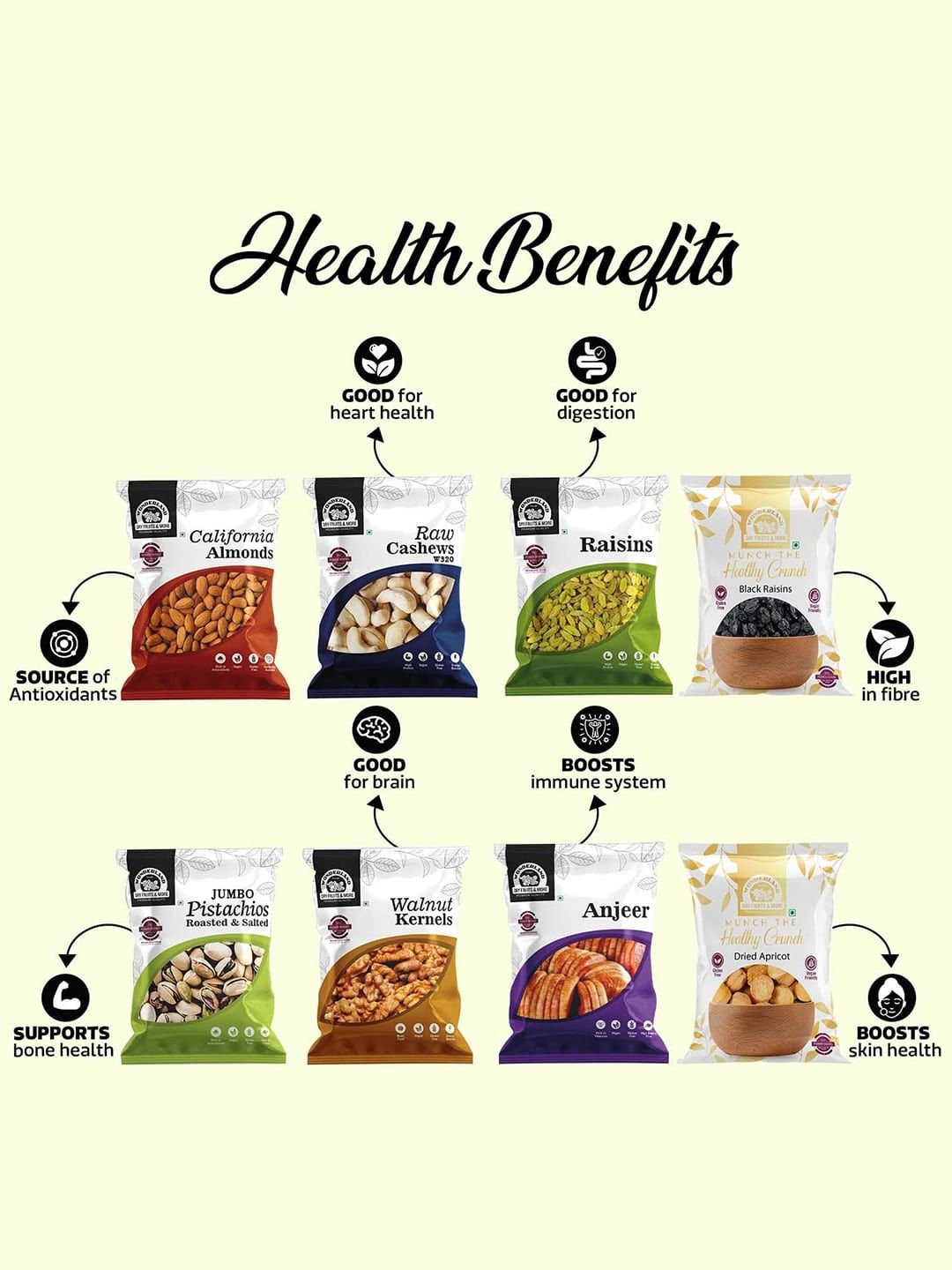 Wonderland Foods Set Of 8 Mixed Dry Fruits 800g - Image 4