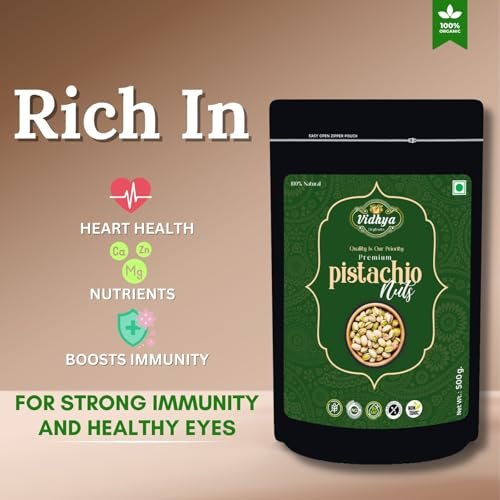 VIDHYA DRYFRUITS Almond, Pista– Fresh and Crunchy, High in Protein and Nutrients (Almond 500g, Pistachios (2 x 500g) - Combo Pack (3 x 500g) - Image 10