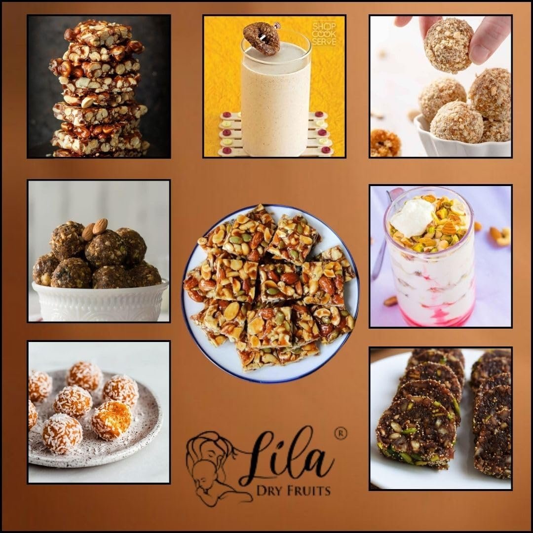 LDF Daily Needs Dry Fruits Combo Pack 1Kg | Premium Mixes of American Almonds, California Walnuts, Afghani Anjeer, Cashews, Dried Apricot (200g Each) | Ideal for Snacking | Perfect for Gifting - Image 7