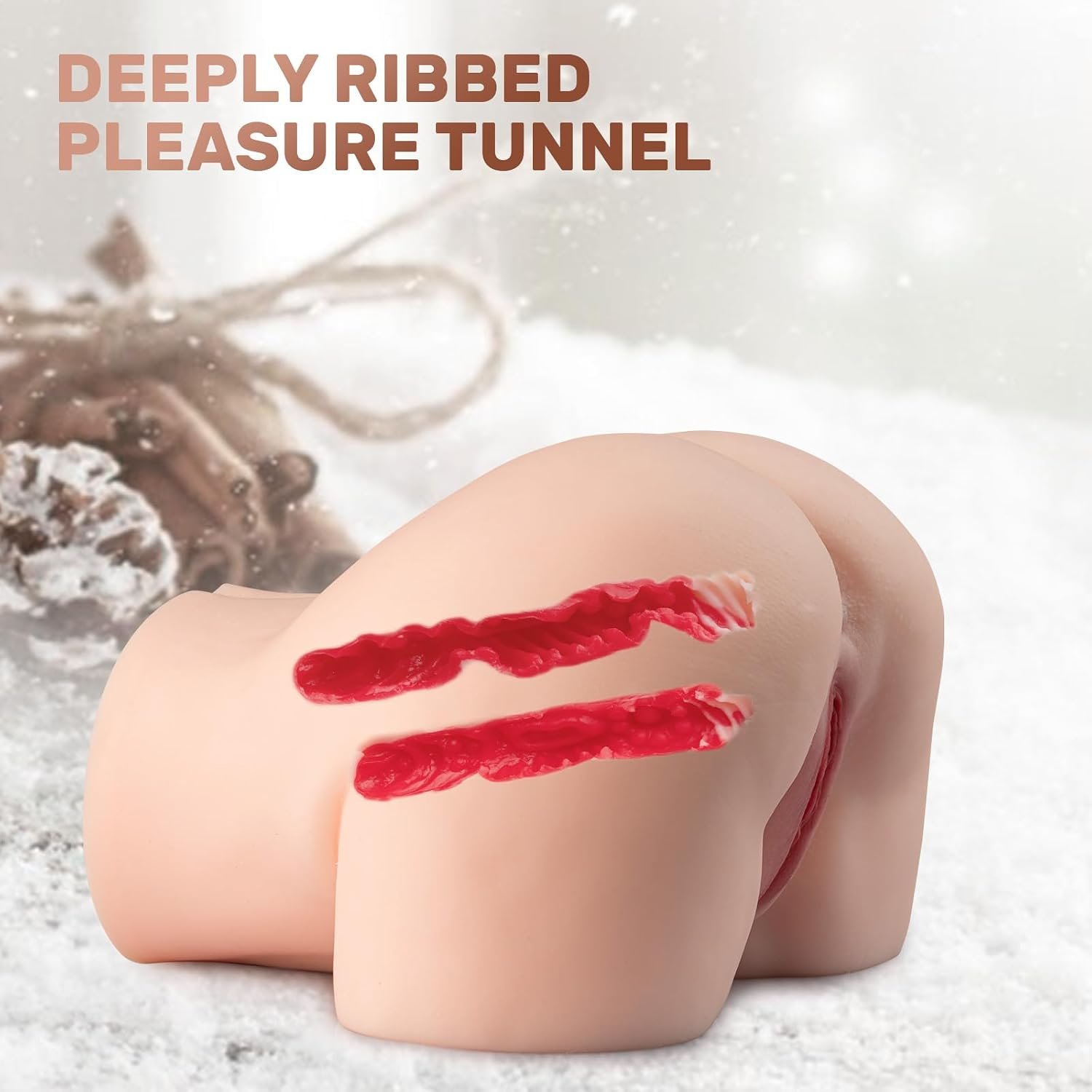 15.5 bs Life-Like Pocket Pussy for Men-Sex Toys Male Masturbators Realistic Adult Toys Sex Doll Hands Free Stroker 3D Lifelike Soft Butt with Vagina Anal Sex Pleasure Skin Color Adult Toy (16.5) - Image 3