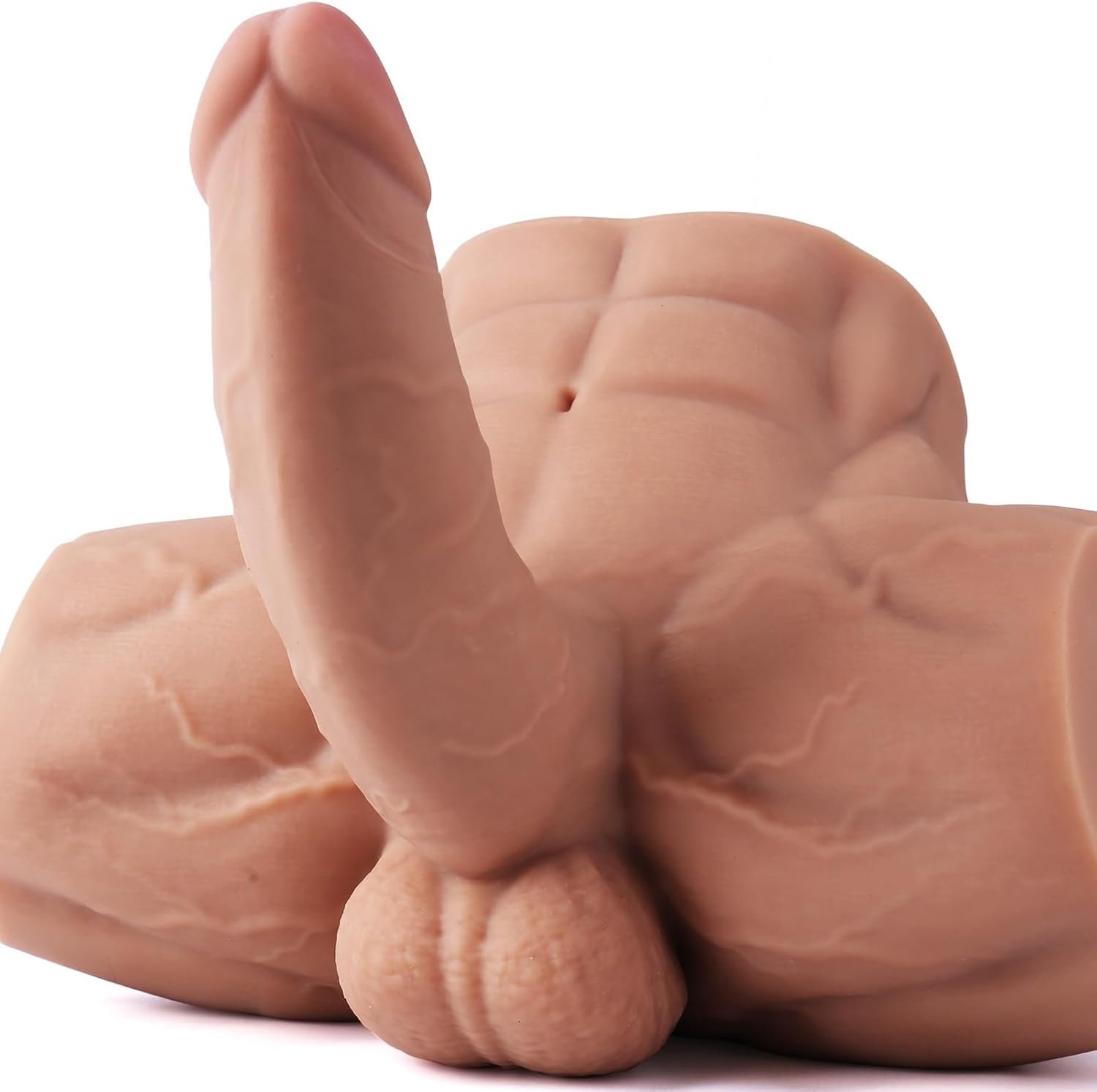 10LB Realistic Male Sex Doll with Huge Dildo for Women Riding Gay Play | 3D Lifelike Adult Torso Sex Doll with 7.4In Dildo, Tight Anal Hole, Unisex Masturbator Sex Toy for Gay Les Men Couple