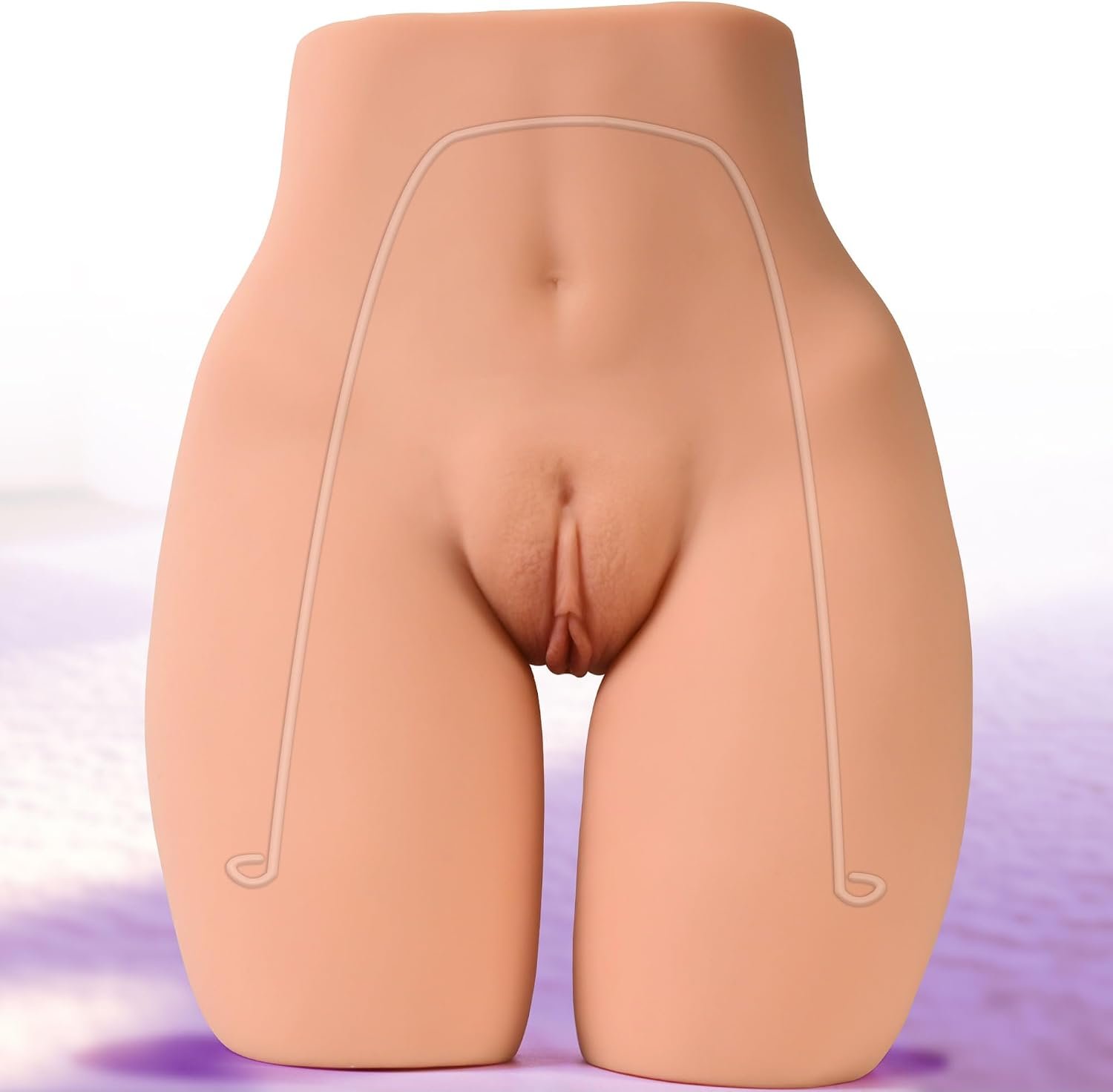 7.2LB Sex Doll Torso Realistic Pocket Pussy for Men with Poseable Legs | Male Sex Dolls Male Masturbator Ass Stroker with 3D Textured Deep Vagina and Tight Anus, Adult Toys for Men Masturbation