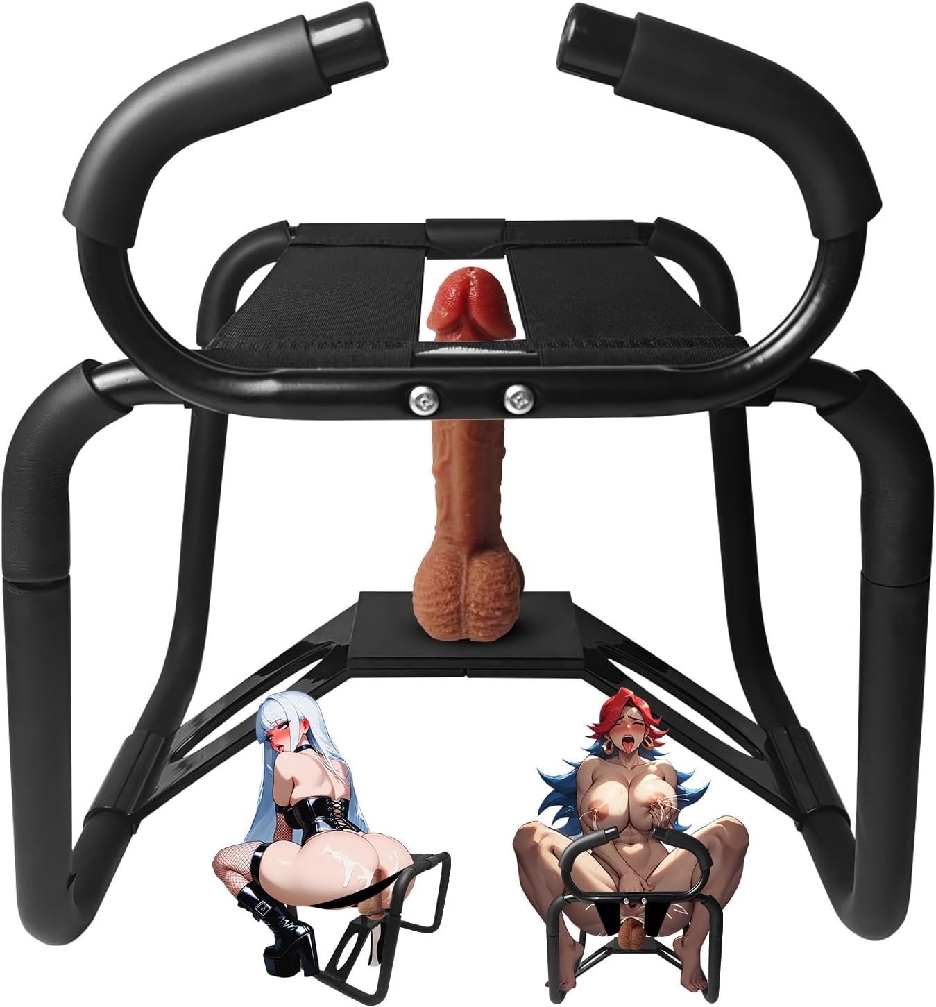 Sex Chair,Sex Furniture for Couples Novelty Toys for Adult Games | Bedroomwith Adjustable Handrail and Realistic Dildo Sex Stool,Weightless Position Sex Bench for Couples Novelty Toys