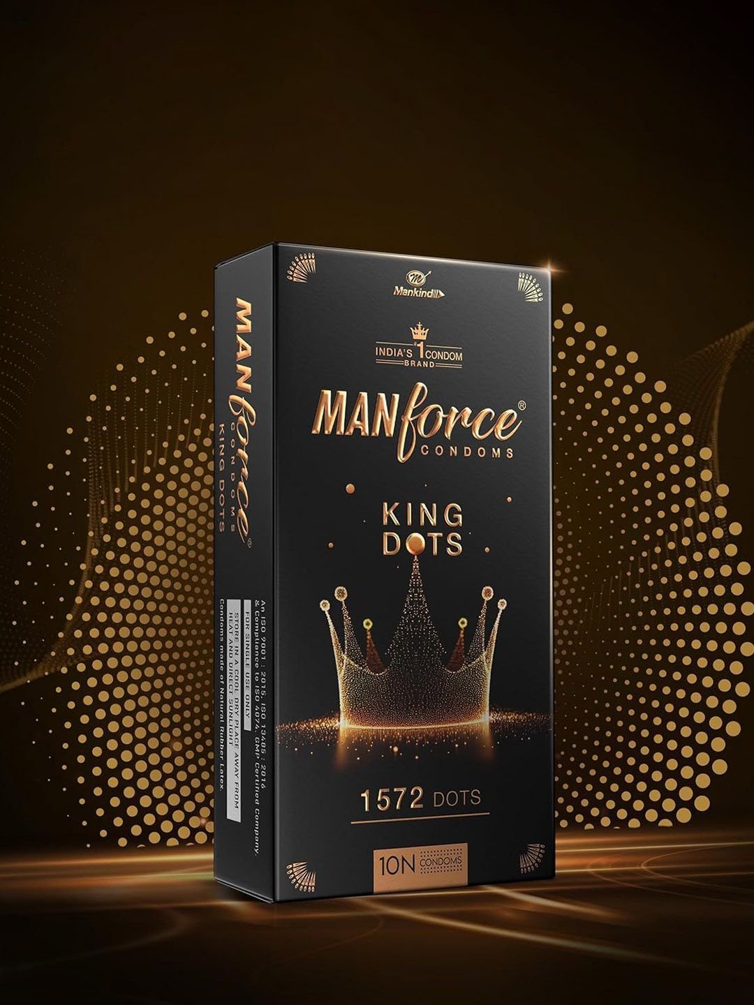 Manforce Manforce Set Of 2 King Dots Extra Dotted Condoms- 10 Condoms With Staylong Gel- 8 g